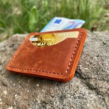 Personalized Card Holder Wallet. Leather Card Wallet. Custom Credit Card Holder - £26.15 GBP