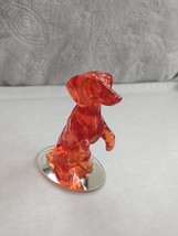 Rarest Gem Dachshunds of The World Hamilton Collection Dog Figurine Ruby - £20.75 GBP