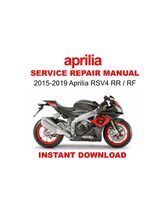 2015-2019 Aprilia RSV4 RR / RF Service Repair Workshop Manual - $21.12 CAD