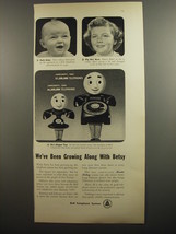 1952 Bell Telephone System Ad - We've been growing along with Betsy - $18.49