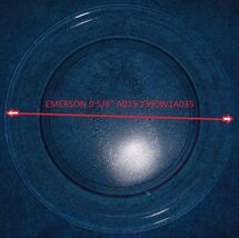 9 5/8" Emerson MW8871WTRAY Microwave Clear Glass Turntable Plate/Tray Us... - $14.69