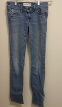 Abercrombie Girls Blue Denim Jeans Size 12 Waist 24” Inseam 27” 24x27 - £5.04 GBP