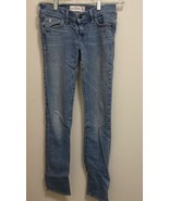 Abercrombie Girls Blue Denim Jeans Size 12 Waist 24” Inseam 27” 24x27 - £5.03 GBP