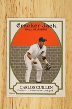 2005 Topps Baseball Card Cracker Jack Mini Sticker #64 Carlos Guillen Detroit - £1.51 GBP