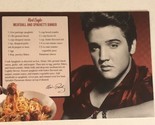 Elvis Presley Postcard Meatball And Spaghetti Recipe - $3.46
