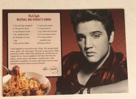 Elvis Presley Postcard Meatball And Spaghetti Recipe - £2.76 GBP