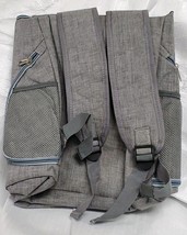 Badass Moto Gear Gray Motorcycle Helmet Bag Backpack Expandable Pockets  image 3