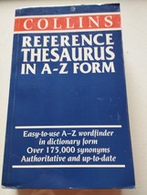 Dictionaries Collins Reference Thesaurus IN A-Z Form Harper 1992 - Book ... - $408.40 MXN
