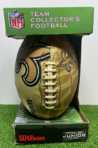 New Orleans Saints Team Collectors Junior Size Football All Over Design New - £15.81 GBP