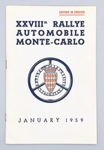 XXVIIIth (28th) Rallye Automobiile Monte-Carlo January 1959 - English Ed... - £260.08 GBP