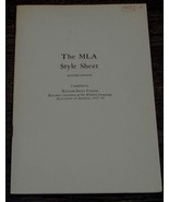 The MLA Style Sheet, Revised Edition, William Riley Parker, 1958, VGC - $6.77 CAD
