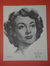 Joan Crawford Volpe Academy Award Print Portrait 1962 - £16.23 GBP
