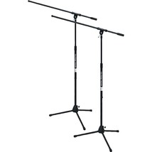 On-Stage Stands Tripod Mic Stand with Boom 2-Pack - £92.38 GBP
