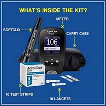 Glucometer(with Bluetooth)Kit with Vial of 10 Strips,10 Lancets,a Lancing Device - £45.27 GBP