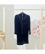 NWT Women’s Soma Pajama Set Navy Blue Long Sleeve Top &amp; Long Pants Size S - $826.91 MXN