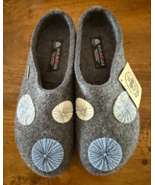 HAFLINGER Grizzly Radius GRAY Arch Support wool Slipper US 10  EU 41 - $116.80 CAD+