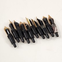 Osmiroid Fountain Pen Nibs LOT of 10 Medium Fine Soft Sketch Pen Italics... - £37.83 GBP