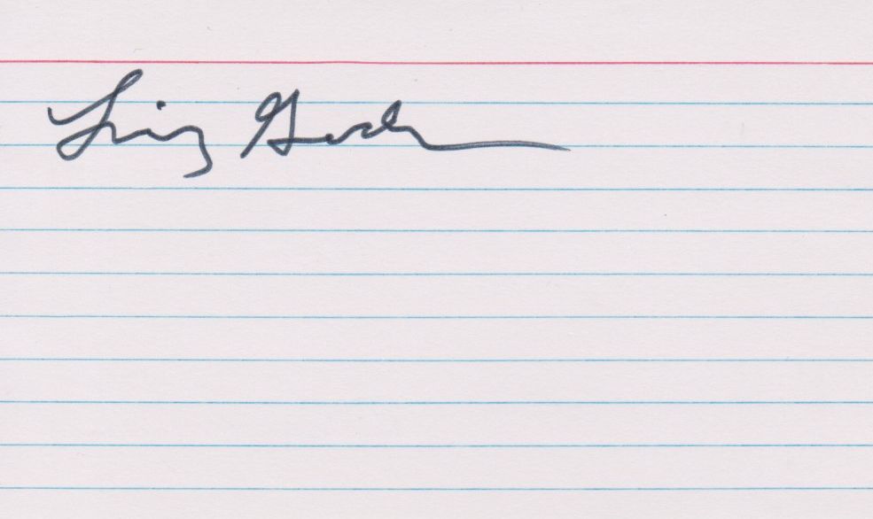 Lindsey Graham Signed Autographed 3x5 Index Card - $15.00