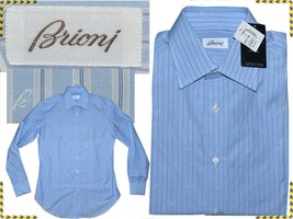 Brioni Men&#39;s Shirt M Or L Hand Made In Italy! Balance Price! BN02 T1P - £160.84 GBP