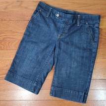 Citizens of Humanity Shorts Size 26/2 Blue Denim Jeans Bermuda Cotton 5 Pocket - £37.56 GBP