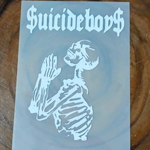 Prayin&#39; Skeleton Vinyl Decal Sticker, Grey, 59, Underground, Rap, Artist... - $5.88