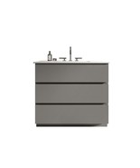 Gray Bathroom Vanity with Sink &amp; Ample Storage - $12,927.63 MXN