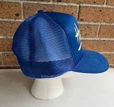 Vintage Hawaii Blue Mesh Snapback Trucker Hat Cap Hawaiian Headwear  - £15.98 GBP