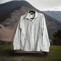 Eddie Bauer Women&#39;s Long Sleeve Button Up Shirt Stretch Wrinkle Resistance SZ XL - £14.59 GBP