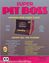 Merit Super Pit Boss Original Nos Countertop Video Game Sale Flyer Vintage Retro - $13.95