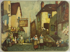 Sir Francis Drake Vintage Cookie Tin - $19.68