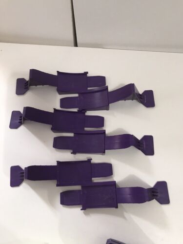 Lot of 3 purple Hot Wheels Track Loop connectors. - $19.75