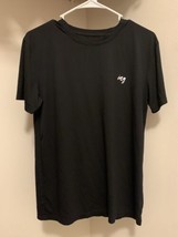 Mens Merino Wool Black Shirt Short Sleeve ING Lifewear Exercising Working - £35.85 GBP