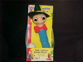 21&quot; Talk and Glow Lowly Worm Plush Toy With Box Works 1995 Tomy Richard Scarry - £277.64 GBP