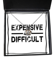 Funny Necklace Expensive and Difficult Crown-MC-NL  - £51.64 GBP