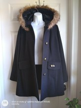 Apt.9 Woman Coat Black sz L, APT.9 Hooded Woman Jacket, Free Shipping - £49.48 GBP