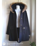 Apt.9 Woman Coat Black sz L, APT.9 Hooded Woman Jacket, Free Shipping - £49.06 GBP
