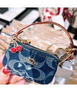 NWT Coach Mini Nolita Bag Charm In Signature Denim CZ085 - £91.13 GBP