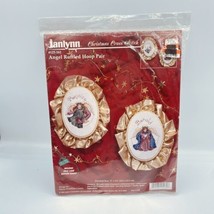 Janlynn ANGEL RUFFLED HOOP PAIR 125-162 Counted Cross Stitch Kit NOS 1996 - £12.39 GBP