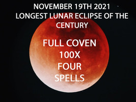 Nov 19TH 4 Works Frost Moon Lunar Eclipse Coven Scholars Blessing Magick Witch - £102.13 GBP