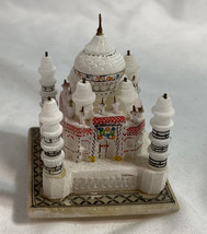 Vintage Taj Mahal stone replica 2&quot;x2&quot;x2.5&quot; from Agra, India,  in origina... - $17.00