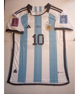 Lionel Messi Argentina 2022 World Cup Final Match Home Soccer Jersey 202... - $137.88 CAD