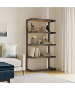 Erina Distressed Golden Wheat Bookcase - Rustic Home Decor - $10,248.42 MXN