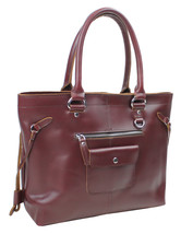 Vagarant Traveler 15 in. Cowhide Leather Shoulder Bag LS18.WR - £118.07 GBP