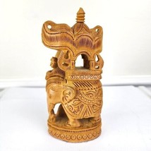 Hand Carved Wooden Elephant Home Decor - $28.71