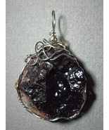 Botryoidal Hematite Crystal Pendant Wire Wrapped .925 Sterling Silver by... - £68.49 GBP