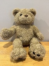 Build A Bear 13” Tan Brown Curly Plush Teddy BAB Stuffed Animal Vintage ... - $12.86