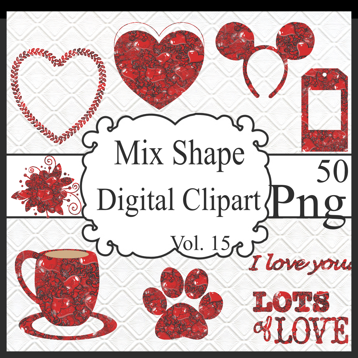Mix Shapes Digital Cliparts Vol. 15 - $5.00