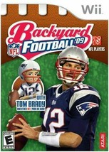 Backyard Football 09 NFL with Tom Brady Nintendo Wii 2008 Video Game - £8.98 GBP