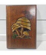 Vtg Wooden Mushroom Decor Wall Plaque MCM - $331.00 MXN