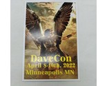 Dave Con April 8-10th 2022 Minneapolis MN Convention advertisement Flyer - £7.88 GBP